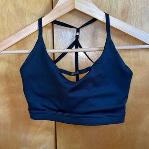 Black Nike Dri-Fit criss cross sports bra